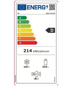 LG GBB71PZVGN koelkast