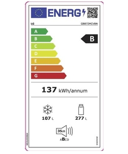 LG GBB72MCVBN koelkast