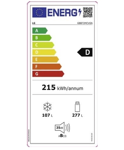 LG GBB72MCVGN koelkast