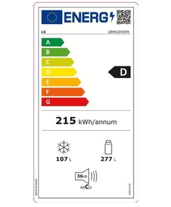 LG GBP62DSSFR koelkast