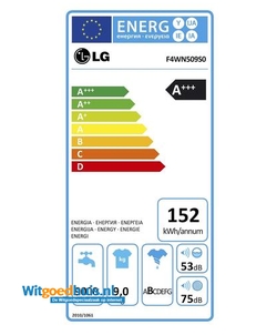 LG F4WN509S0 wasmachine