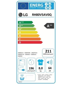 LG RH80V5AV0Q wasdroger