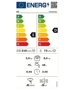 LG F4DN508S1 wasmachine