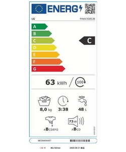 LG F4WV308S3E wasmachine