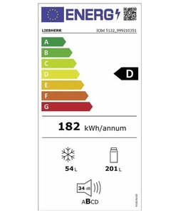 Liebherr ICBd 5122-20 inbouw koel / vriescombinatie