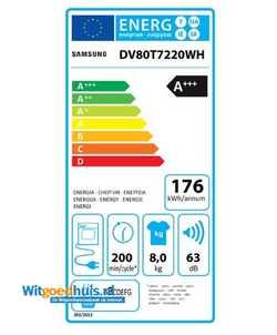 Samsung DV80T7220WH/S2 wasdroger