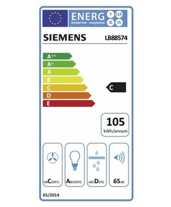 Siemens LB88574 inbouw afzuigkap