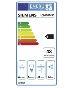 Siemens LC66BBM50 inbouw afzuigkap