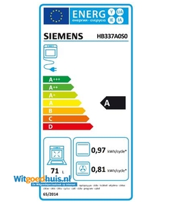 Siemens HB337A0S0 iQ500 inbouw oven