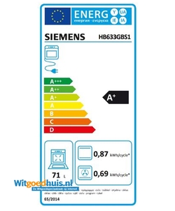 Siemens HB633GBS1 iQ700 inbouw oven