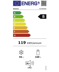 Siemens KG39E8XBA koel / vriescombinatie