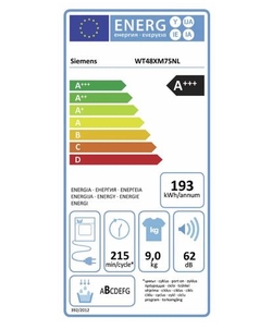 Siemens WT48XM75NL wasdroger