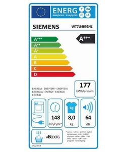 Siemens WT7U4692NL wasdroger