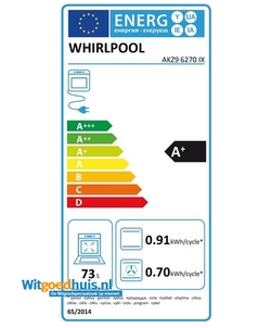 Whirlpool AKZ9 6270 IX inbouw oven