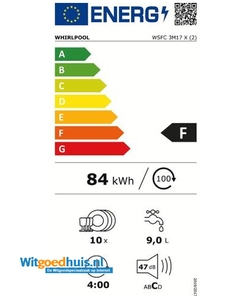 Whirlpool WSFC 3M17 X vaatwasser