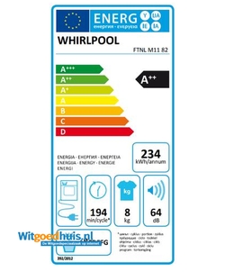 Whirlpool FTNL M11 82 wasdroger